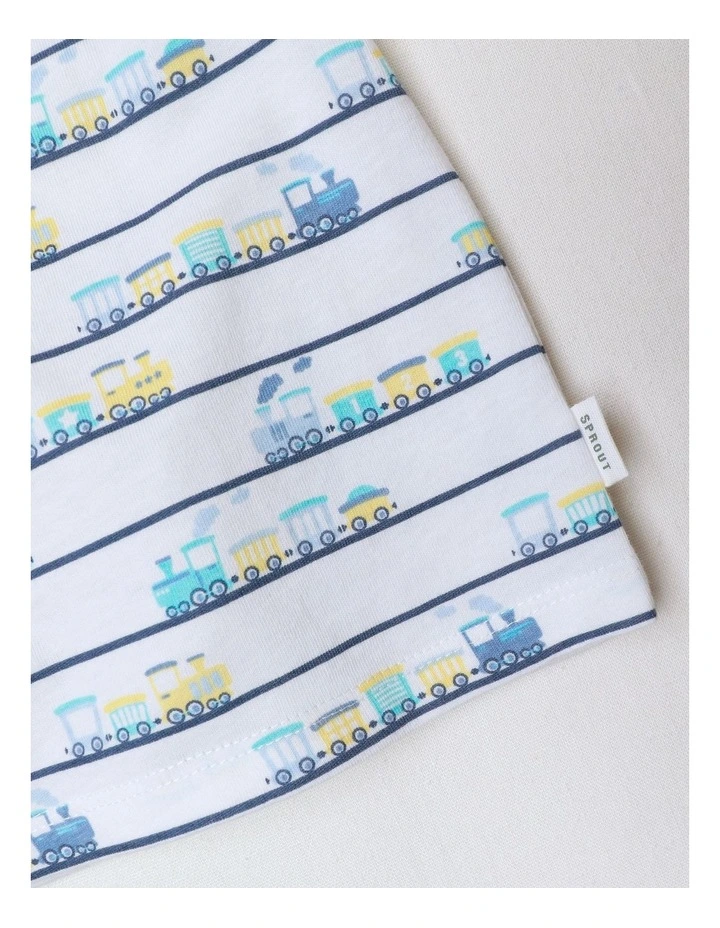Essential Train T-shirt in White image 4