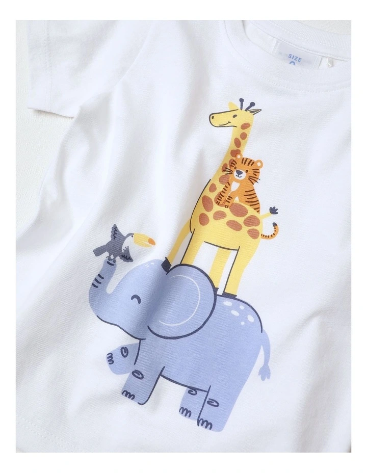 Essential Safari T-shirt in White image 2