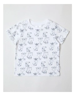 Essential Animal Outlines T-Shirt in White