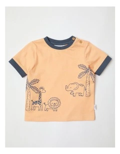 Jungle Friends Tee Bright in Orange