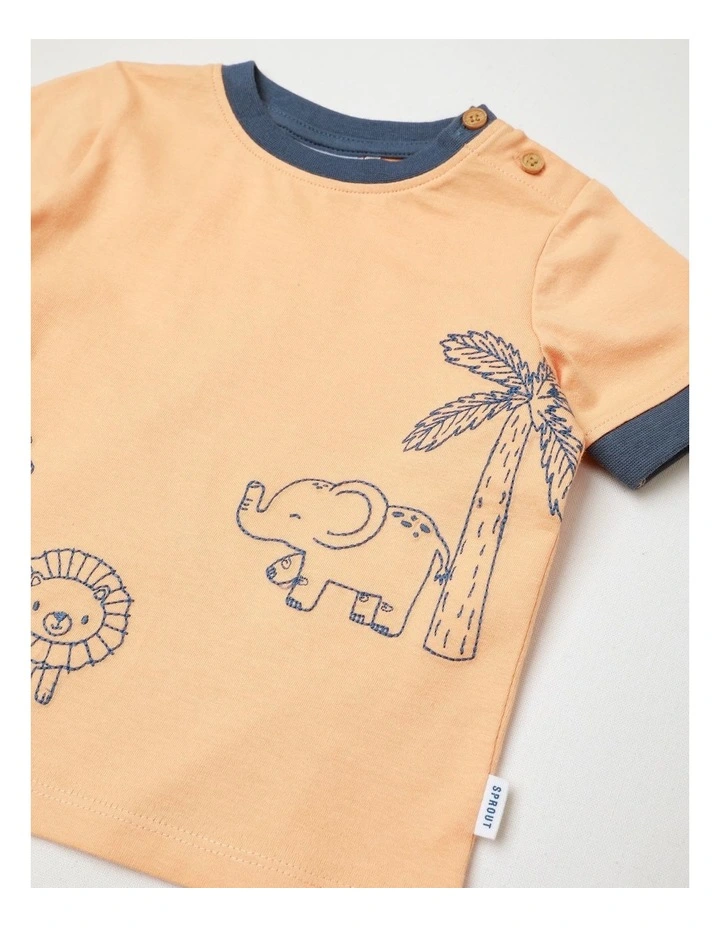 Jungle Friends Tee Bright in Orange image 4
