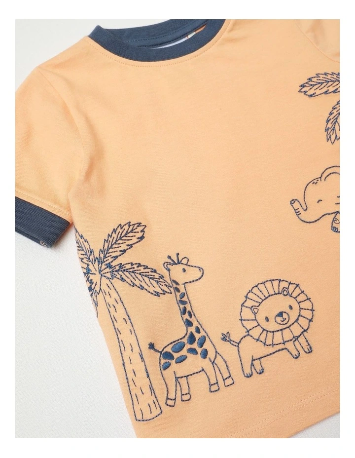 Jungle Friends Tee Bright in Orange image 5