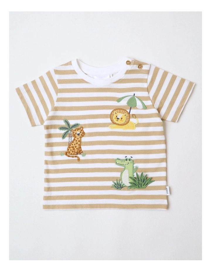 Cactus Tripe Baby T-shirt In White image 1