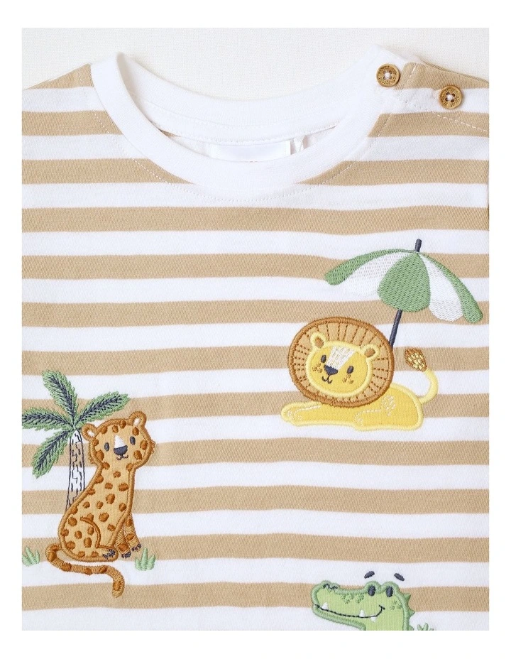 Cactus Tripe Baby T-shirt In White image 2