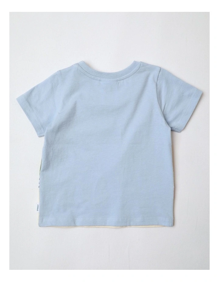 Scenic Dino T-shirt Pale in Blue image 3