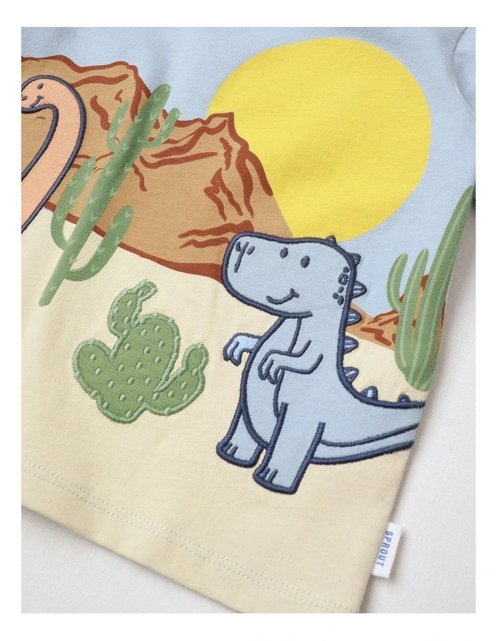 Scenic Dino T-shirt Pale in Blue image 4