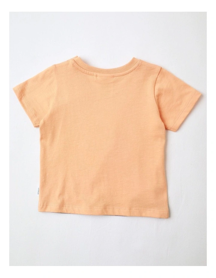 Island Dino T/Shirt in Bright Orange image 3