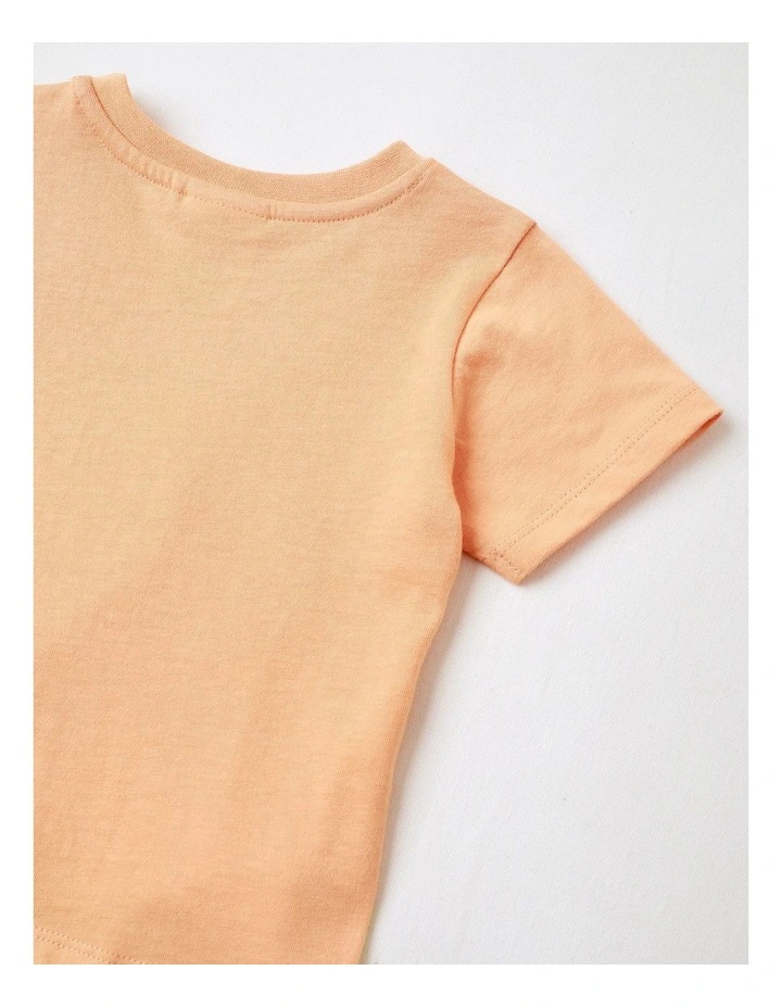 Island Dino T/Shirt in Bright Orange image 4