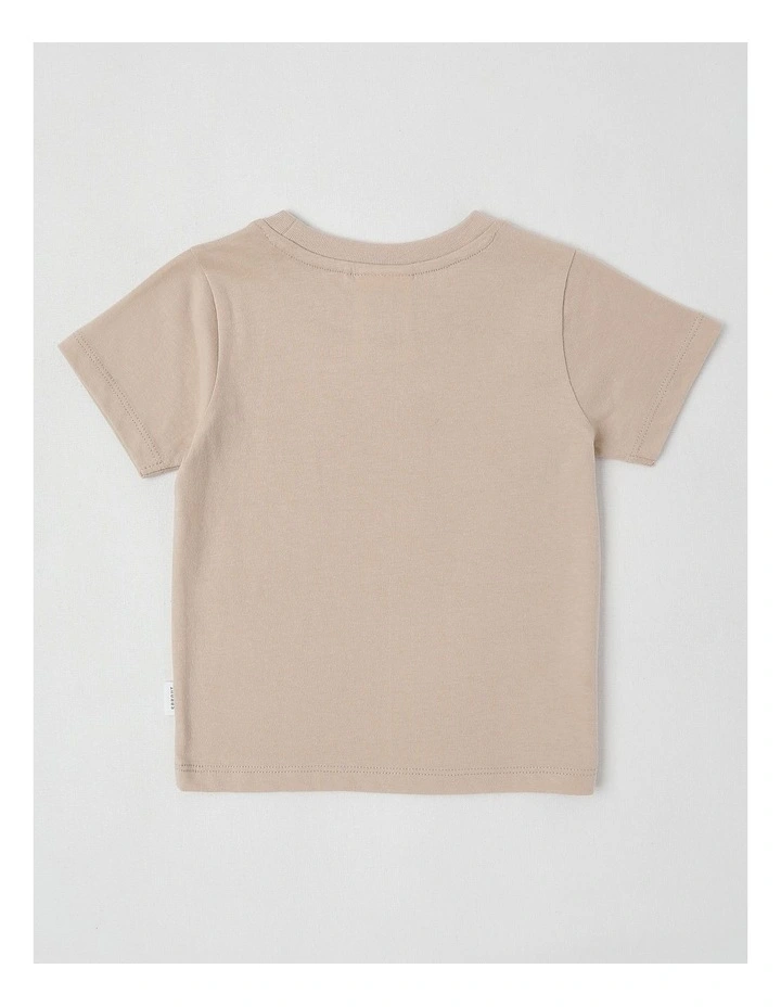 Essentials Dino Map T-Shirt in Vanilla image 3