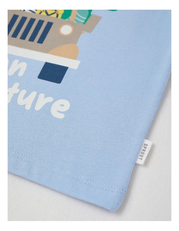 Essentials Adventure Car T-Shirt in Bluestone image 4