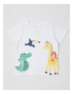 Essentials Side Safari T-Shirt in White
