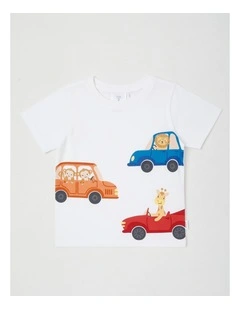 Essentials Safari Vehicles T-Shirt in White