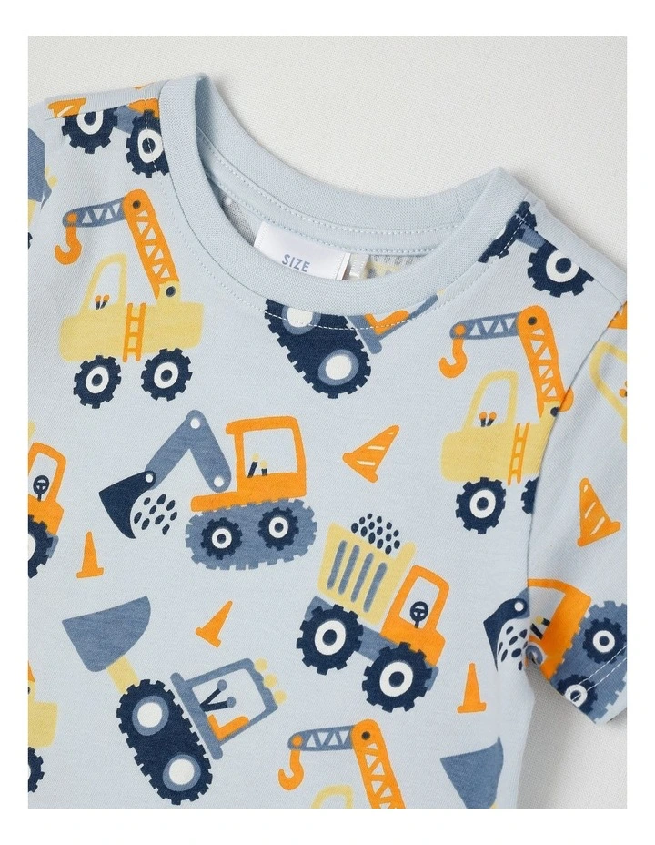 Essentials Digger T-Shirt in Light Blue image 2
