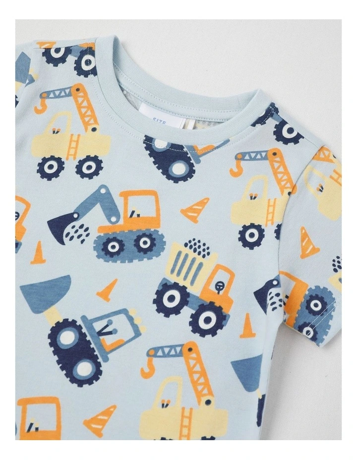 Essentials Digger T-Shirt in Light Blue image 2