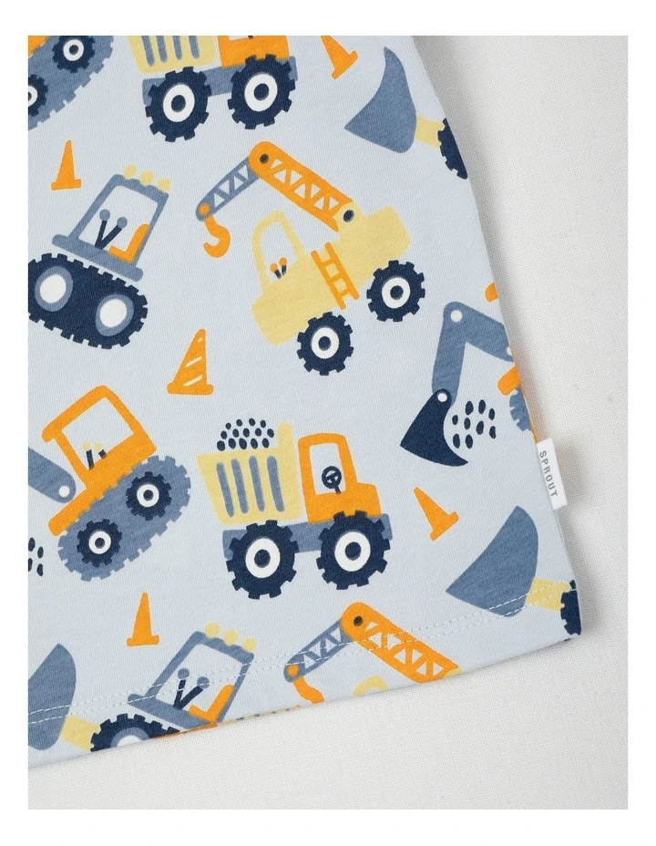 Essentials Digger T-Shirt in Light Blue image 4