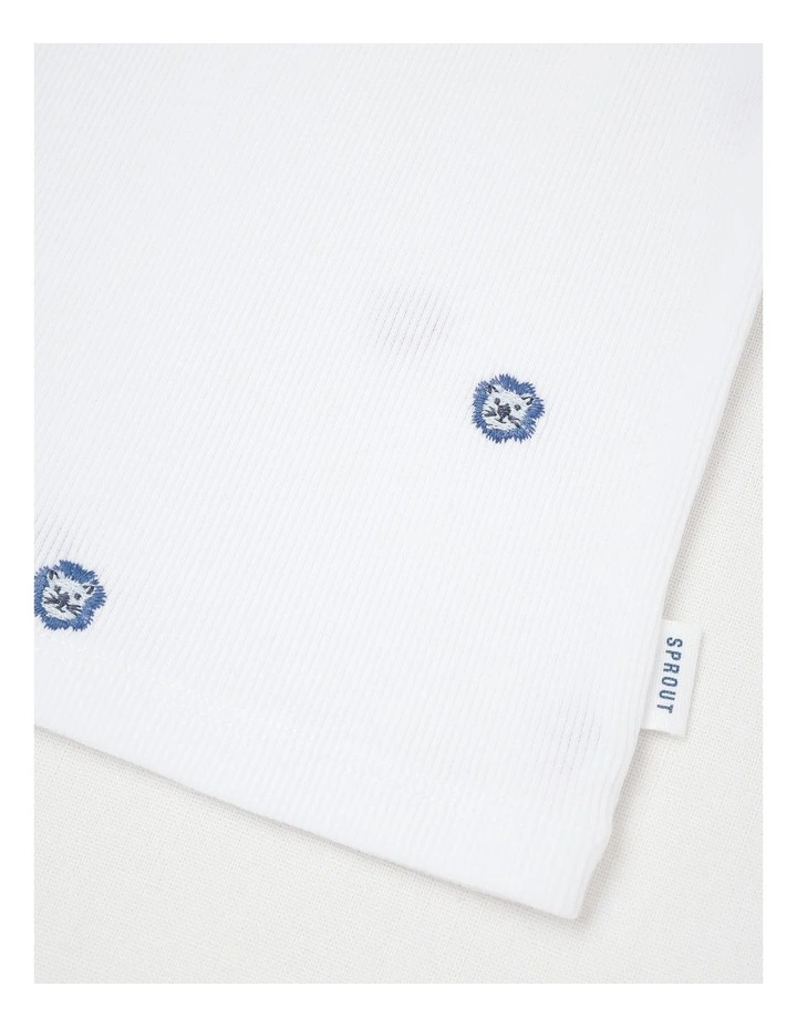 Lion T-Shirt in White image 4