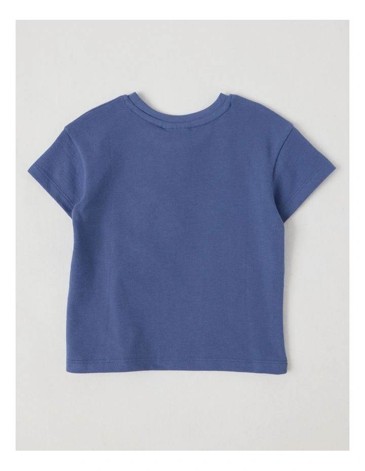 Safari Boxy T-Shirt in Mid Blues image 3