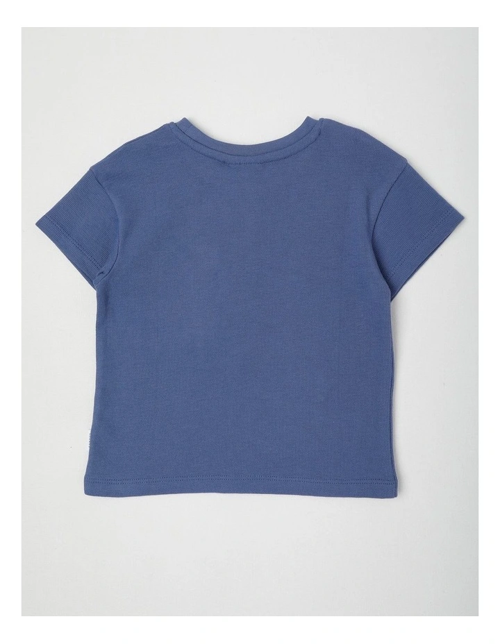 Safari Boxy T-Shirt in Mid Blues image 3