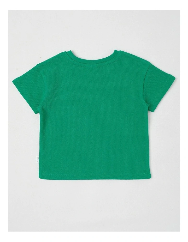 Dog Boxy T-Shirt in Teal image 3