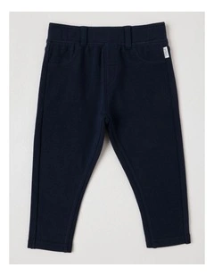 Essentials Solid Leggings in Navy