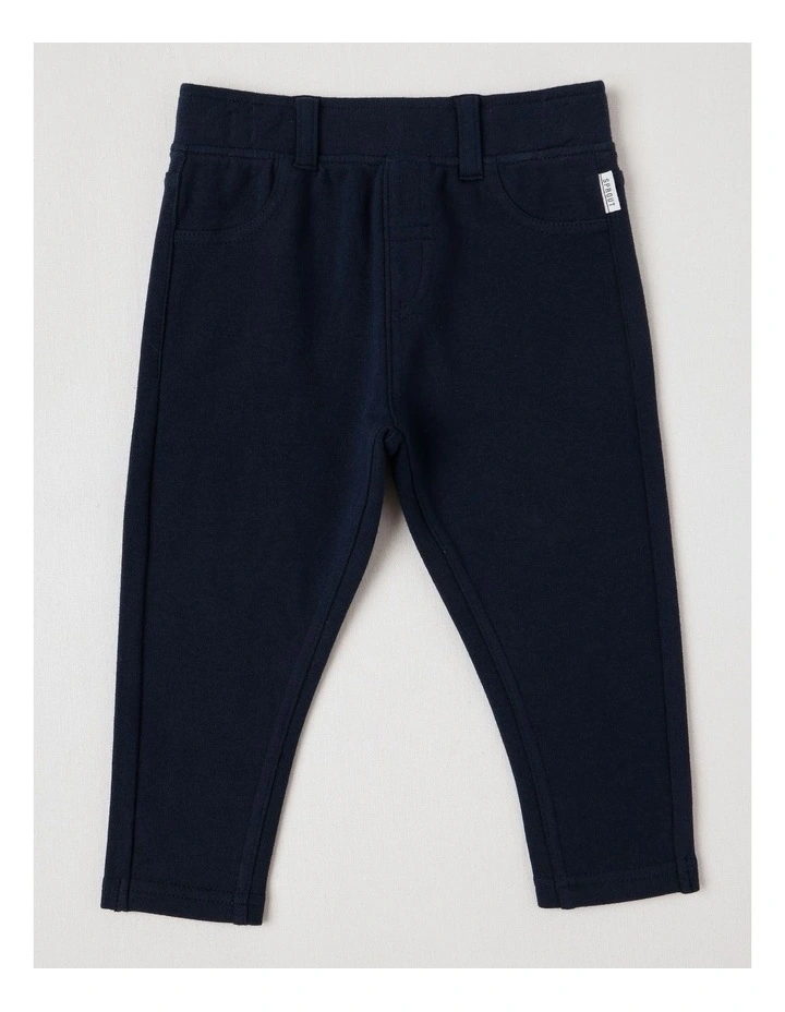 Essentials Solid Leggings in Navy image 1