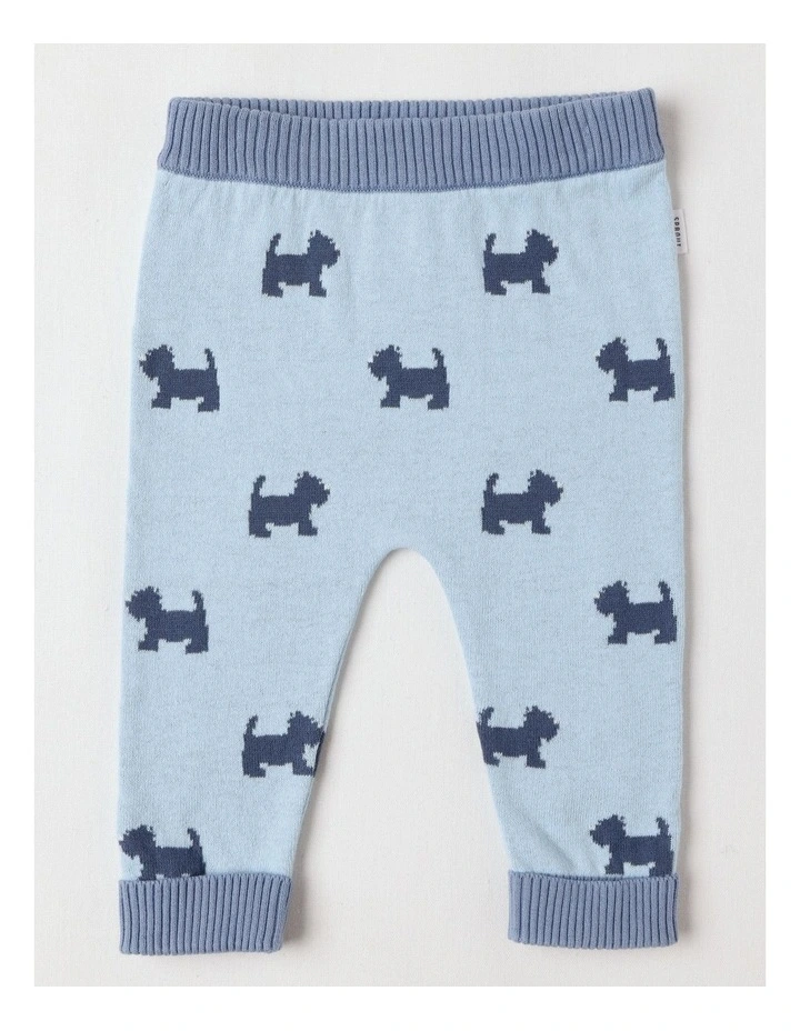 Essential Scotty Intarsia Leggings in Windsurfer image 1