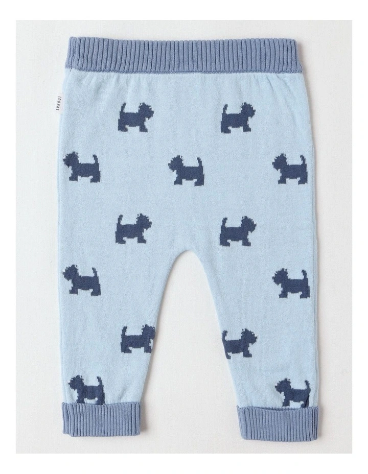 Essential Scotty Intarsia Leggings in Windsurfer image 3