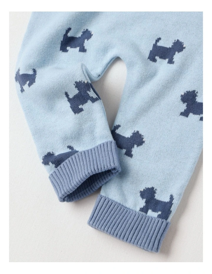 Essential Scotty Intarsia Leggings in Windsurfer image 4