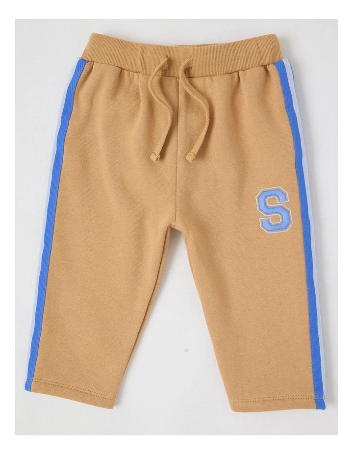 Spliced Trackpants in Tan image 1