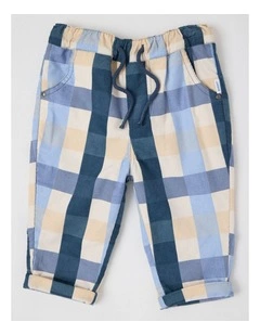 Cord Check Pants in Assorted