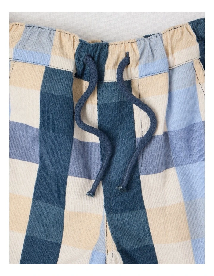 Cord Check Pants in Assorted image 2