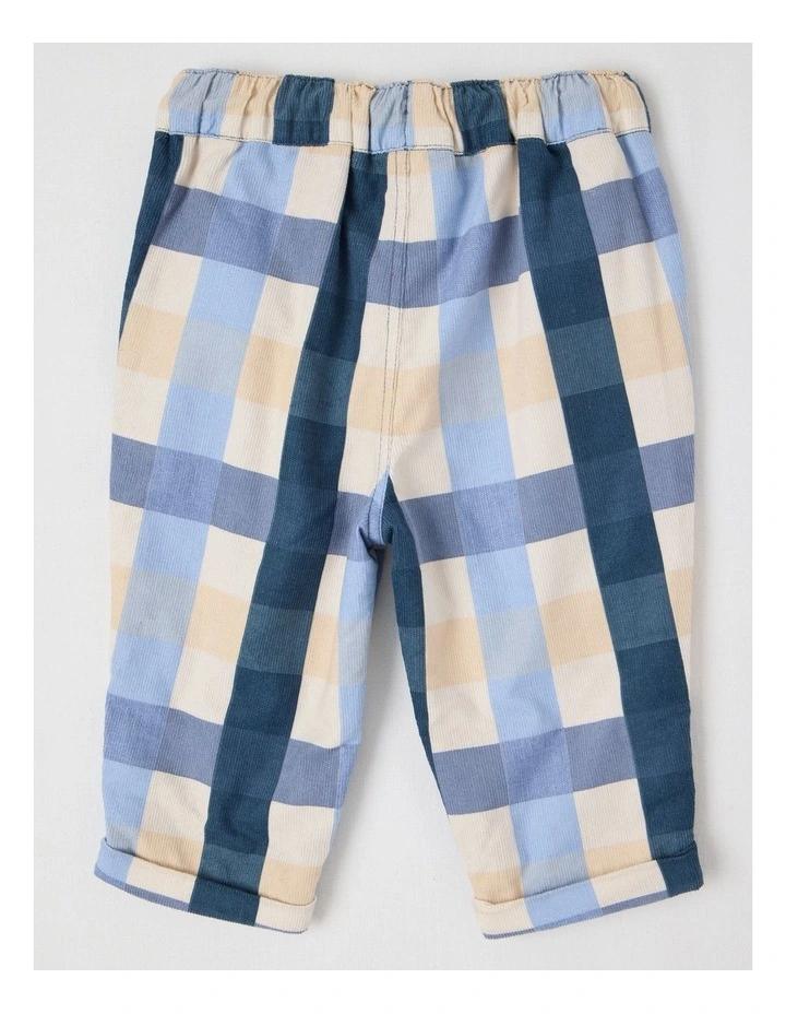 Cord Check Pants in Assorted image 3