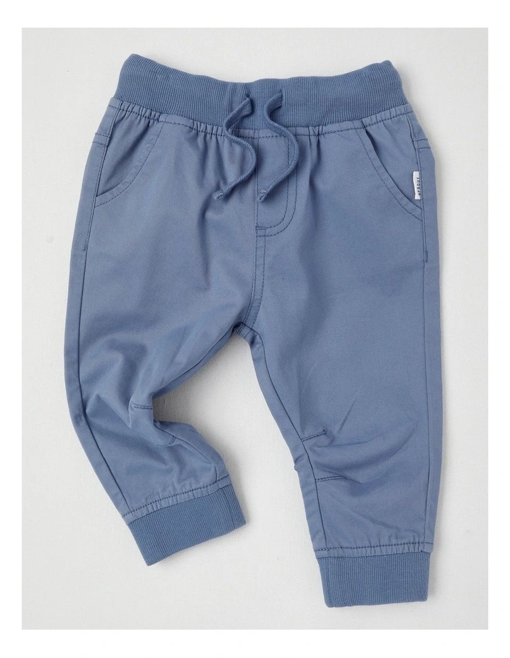Solid Chino Pants in Mid Blues image 1