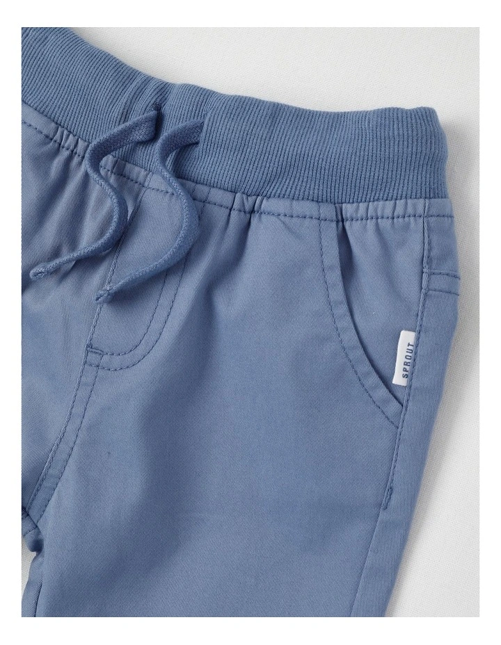 Solid Chino Pants in Mid Blues image 2