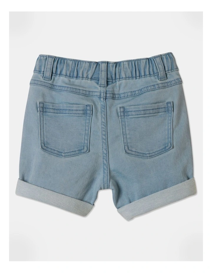 Knit Short in Denim image 3