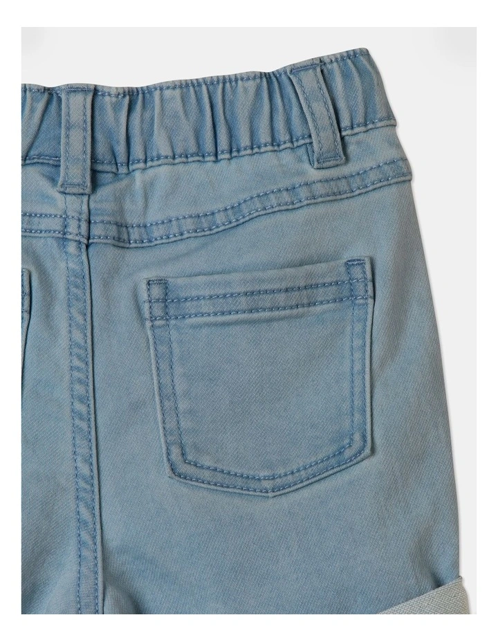 Knit Short in Denim image 4