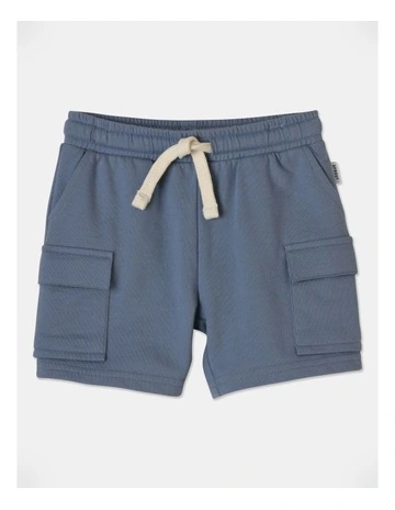 French Terry Cargo Short in Stonewash