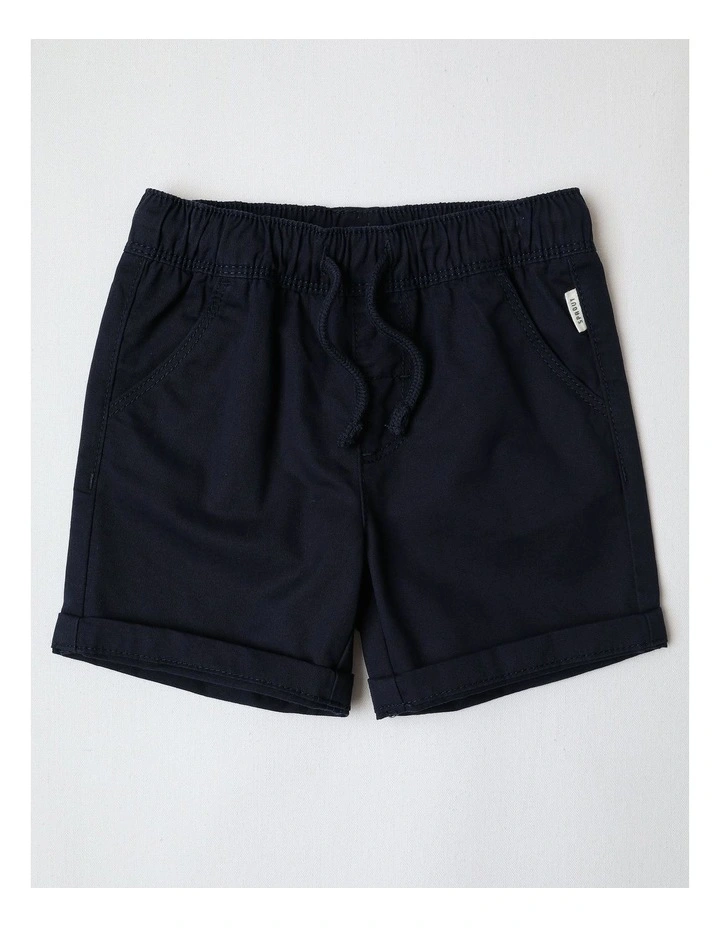 Essential Everyday Plain Shorts in Navy image 1