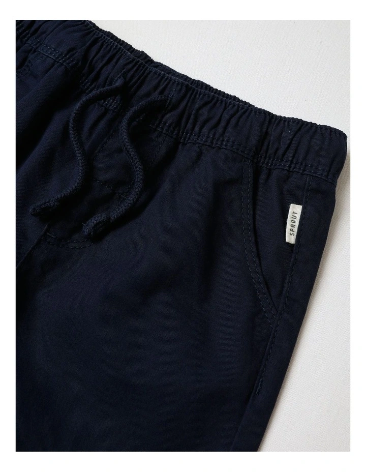 Essential Everyday Plain Shorts in Navy image 2