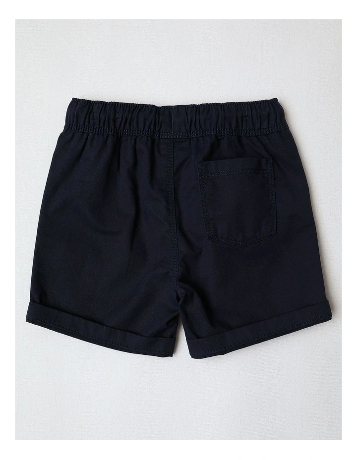 Essential Everyday Plain Shorts in Navy image 3
