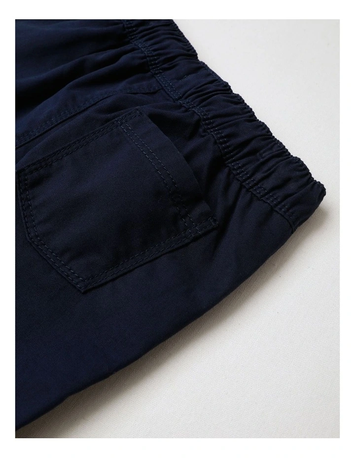 Essential Everyday Plain Shorts in Navy image 4
