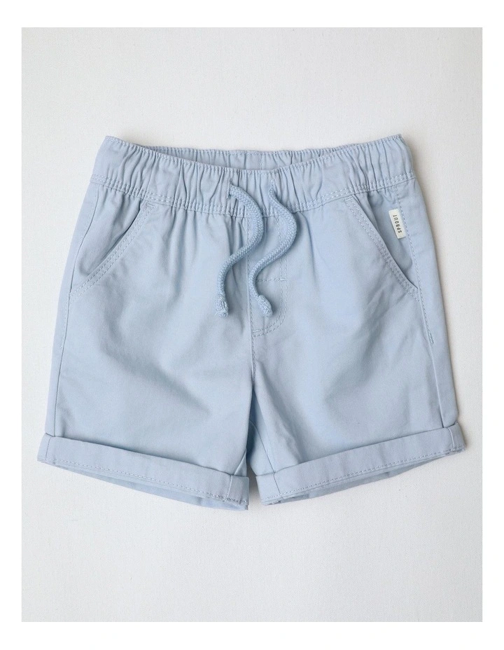 Essential Everyday Plain Shorts in Pale Blue image 1