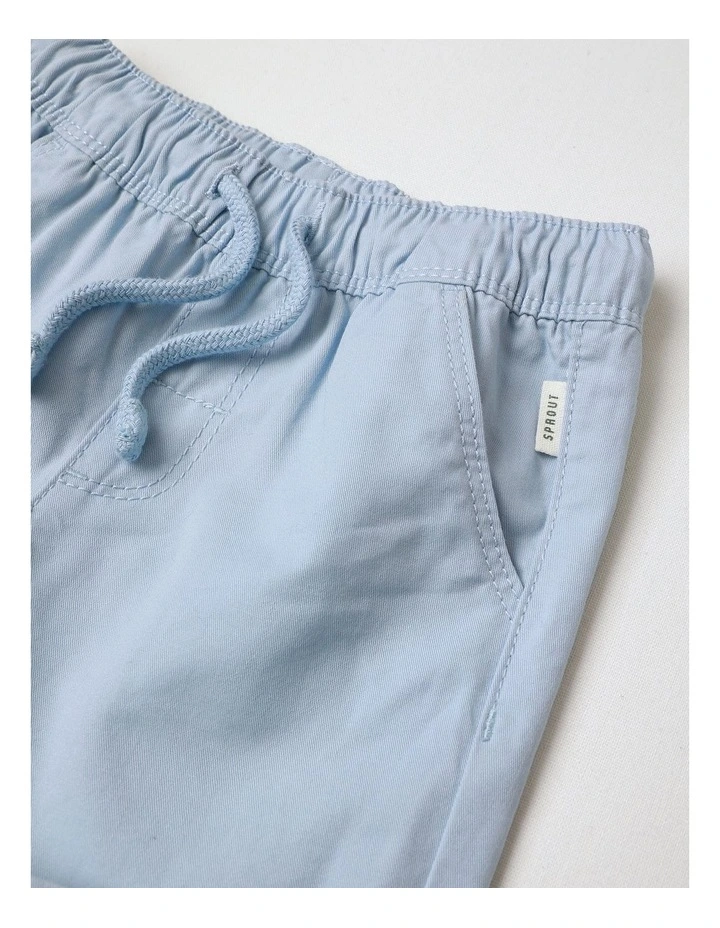 Essential Everyday Plain Shorts in Pale Blue image 2