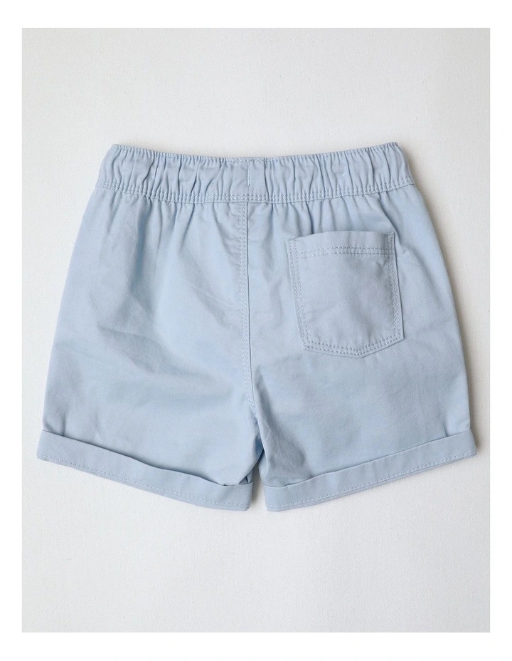 Essential Everyday Plain Shorts in Pale Blue image 3
