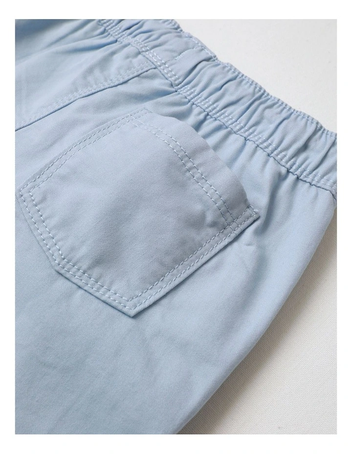 Essential Everyday Plain Shorts in Pale Blue image 4