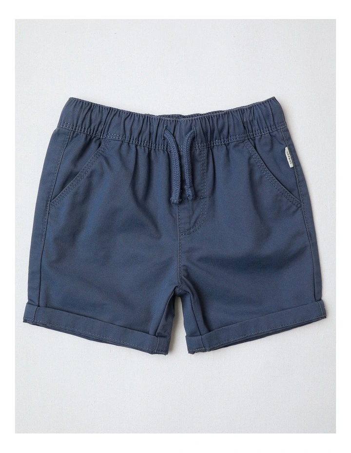 Essential Everyday Plain Shorts in Indigo image 1