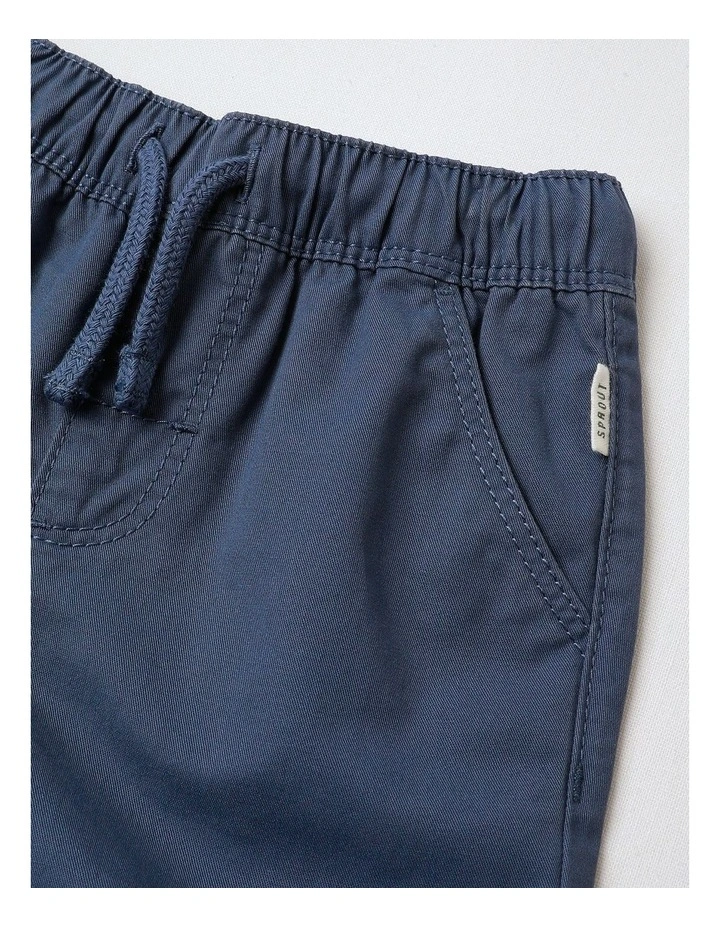 Essential Everyday Plain Shorts in Indigo image 2
