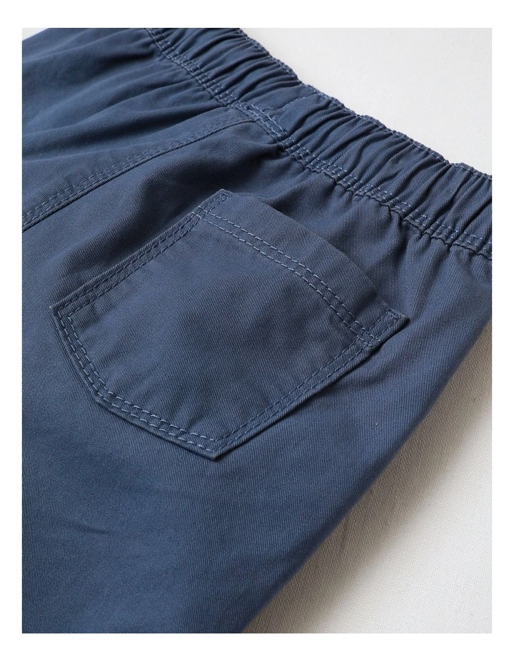 Essential Everyday Plain Shorts in Indigo image 4
