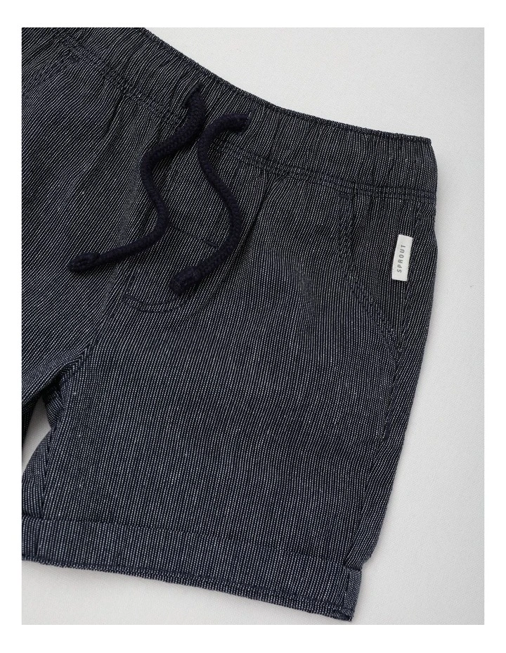 Essentials End On End Shorts in Navy image 2