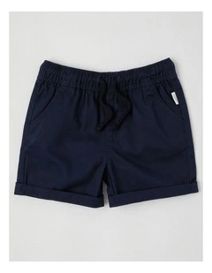 Essentials Solid Shorts in Navy